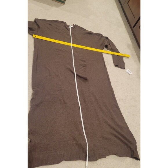 NWT Tranquil & True Long Open Cardigan Sweater Duster In Brown Women Cozy Sz 1X - Picture 5 of 8